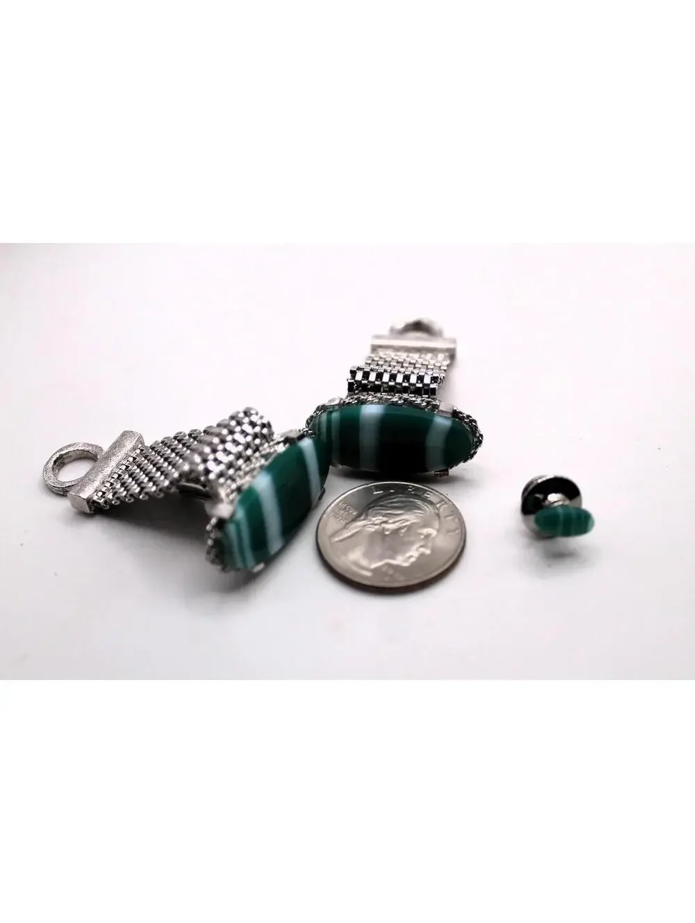 Vintage DANTE Wraparound Cuff Links and Tie Tac Set